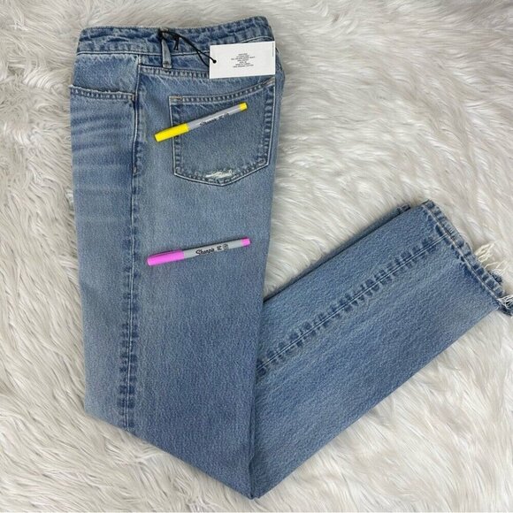 Re/Done‎ Women's NWT Opal Indigo 70s Low-Rise Skinny Boot Jeans W26-28/L31 - Picture 12 of 15